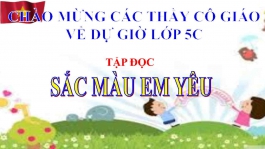 PowerPoint bài Tập đọc Sắc màu em yêu môn Tiếng Việt lớp 5