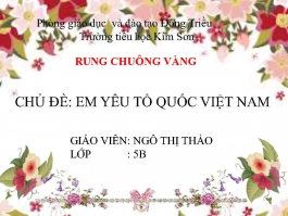PowerPoint chủ đề Em yêu tổ quốc Việt Nam rung chuông vàng lớp 5